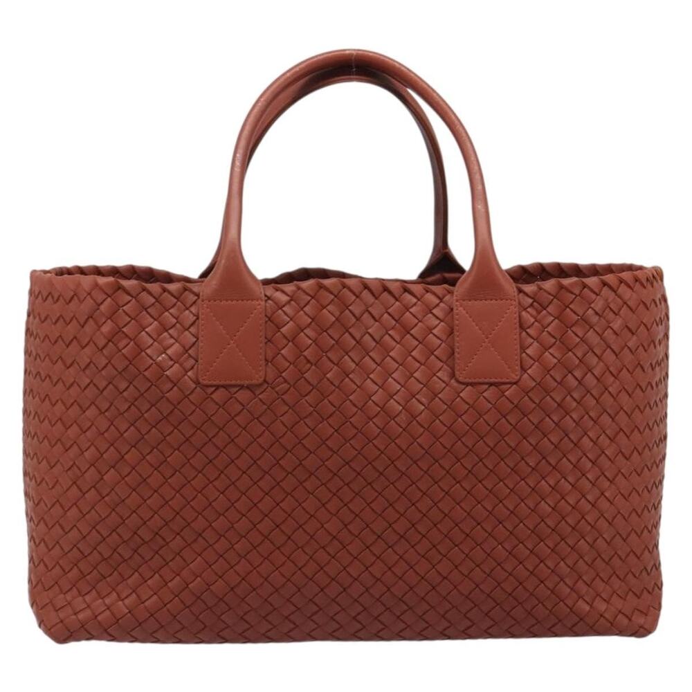 Bottega Veneta Intrecciato Cabas MM Tote Bag Brown